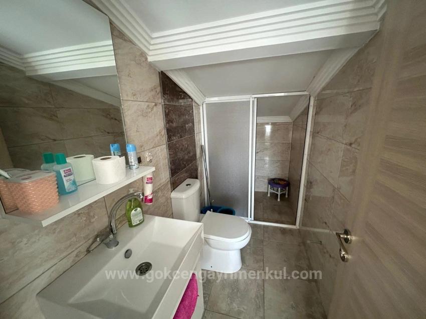 2+1 Duplex Apartment With Sea View In Özdere Çukuraltı Center!!!