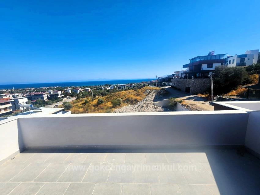 3+1 Villa With Full Sea And Nature View In Doğanbey Region Of Seferihisar!!!!