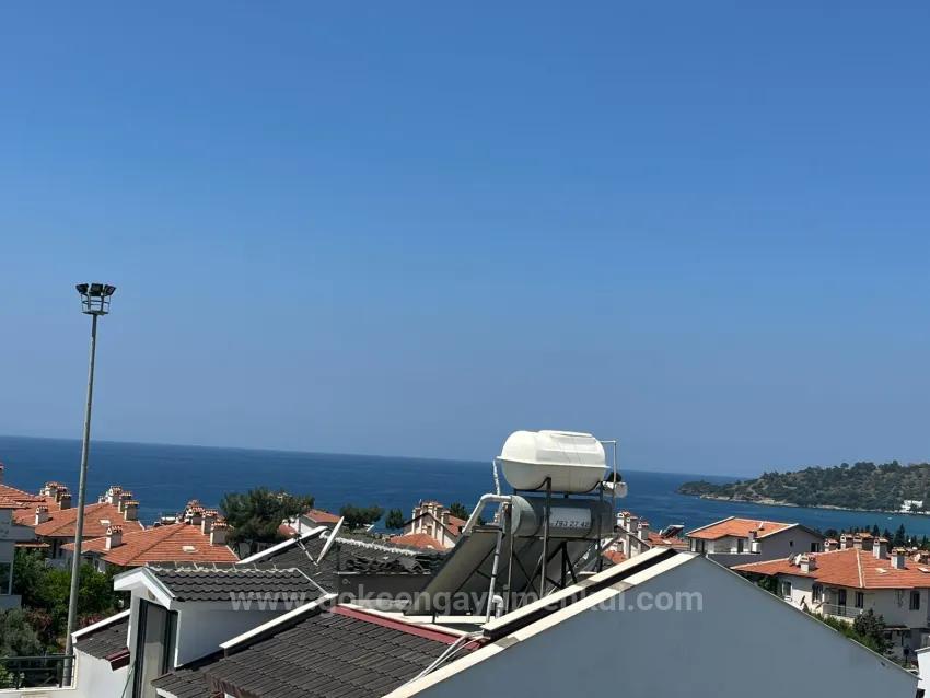 In Özdere, At Çukuraltın, Full Sea And Nature Viewed Spacious Garden 3+1 Villa!!!